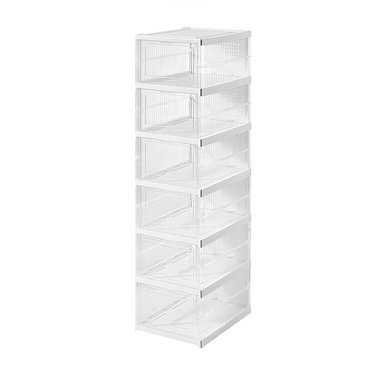 ZAPATERA TRANSPARENTE PLEGABLE DE 6 NIVELES