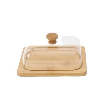 MANTEQUILLERA DE ACRÍLICO TRANSPARENTE