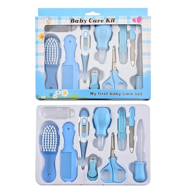 SET BABY CARE DE LIMPIEZA PARA BEBES 10 PCS AZUL
