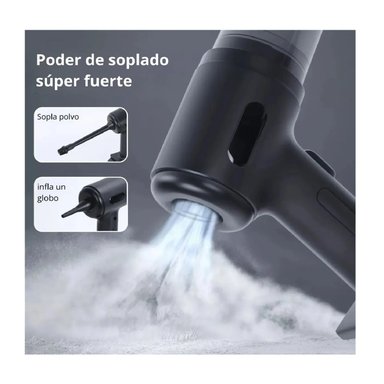 ASPIRADORA INALÁMBRICA PORTÁTIL MULTIFUNCIÓN CON BATERÍA RECARGABLE PARA AUTO, CASA Y OFICINA - 6