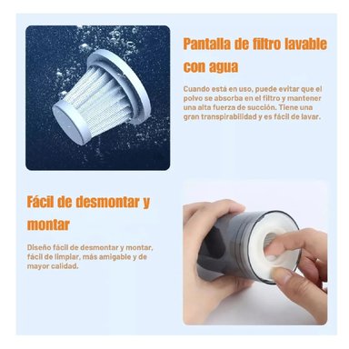 ASPIRADORA INALÁMBRICA PORTÁTIL MULTIFUNCIÓN CON BATERÍA RECARGABLE PARA AUTO, CASA Y OFICINA - 7