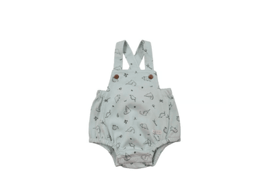 OVEROL WAWA PIMA BOMBACHO DINO BEBÉ ALGODÓN