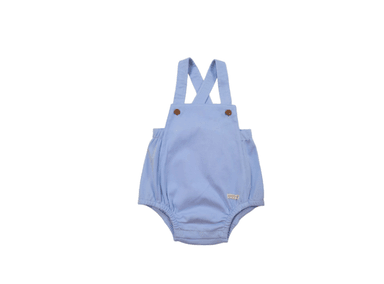 OVEROL WAWA PIMA BOMBACHO CELESTE BEBÉ ALGODÓN