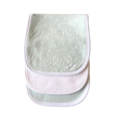 PACK X3 HOMBRERAS-BABITAS AQUA GREEN FLOWERS PARA BEBE NIÑA DE ALGODON PIMA