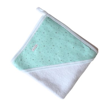 TOALLA XL GREEN STAR DE ALGODON PARA BEBE NIÑO/NIÑA