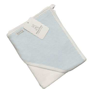 TOALLA XL LISTADO CELESTE DE ALGODON PARA BEBE NIÑO