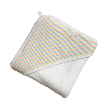 TOALLA XL LISTADO ARCOIRIS DE ALGODON PARA BEBE NIÑA