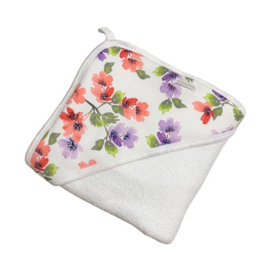 TOALLA XL FLOWERS DE ALGODON PARA BEBE NIÑA