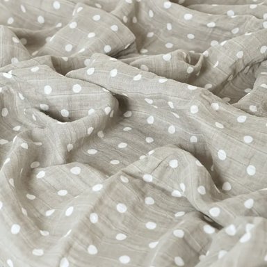 MANTA DE MUSELINA MOON DOTS DE ALGODON PARA BEBE