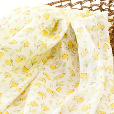 MANTA DE MUSELINA SWEET LEMON DE ALGODON PARA BEBE