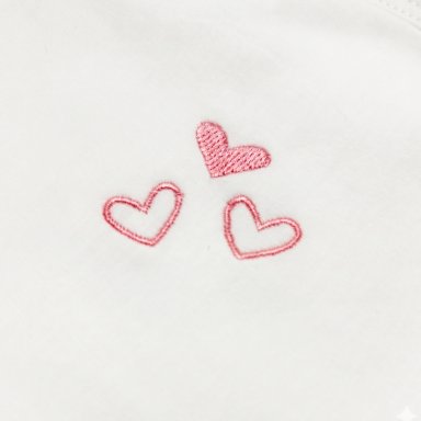 MANTA BEBE NIÑA CON BORDADO BABY LOVE WHITE - 2