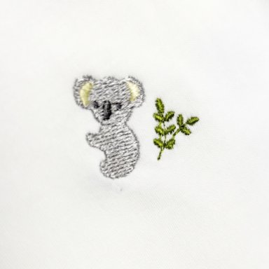 MANTA BEBE NIÑO-NIÑA CON BORDADO BABY KOALA WHITE - 2