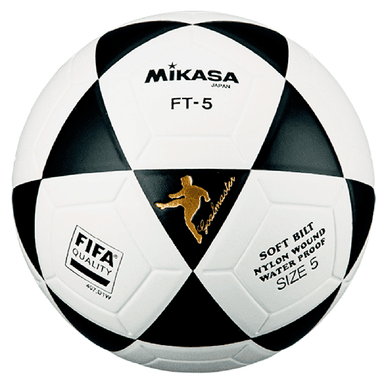 PELOTA FUTBOL MIKASA FT-5 BLANCO/NEGRO #5