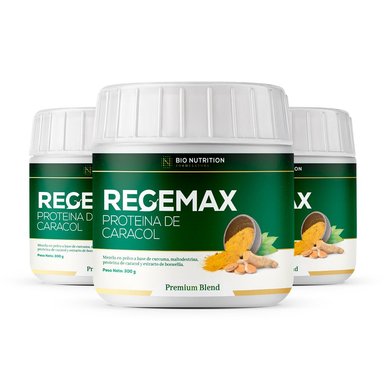 SUPLEMENTO BIO 03 REGEMAX PROTEINA CARACOL PACK TRIO
