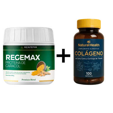 PACK REGEMAX + COLÁGENO HIDROLIZADO | VITAMINAS Y MINERALES | 2 FRASCOS