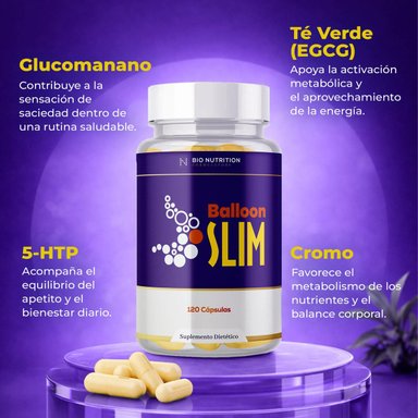 02 BALLOON SLIM 120 CÁPSULAS  SUPLEMENTO DIETÉTICO