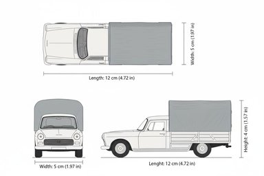 CAMIONETA 1968 PEUGEOT 404 RECOGER ESCALA 1:34:39 - WELLY - PERÚ - 4