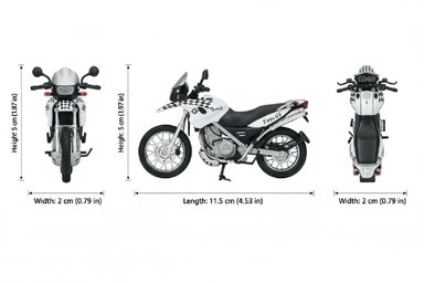 MOTO MW F650 GS ESCALA 1:18 - WELLY - PERÚ - 2