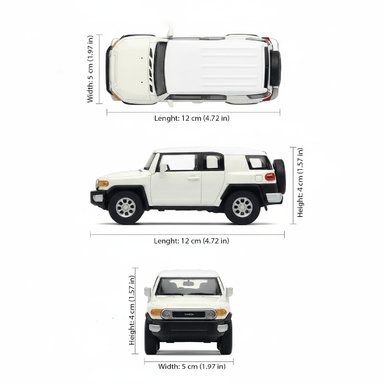 SUV TOYOTA FJ CRUISER ESCALA 1:34:39 - WELLY - PERÚ - 2