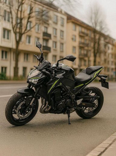 MOTO KAWASAKI 2017 Z1000 R ESCALA 1:18 - WELLY - PERÚ - 5