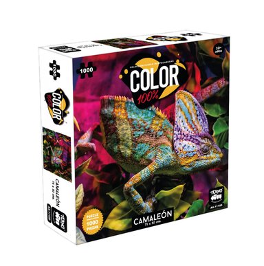 ROMPECABEZAS 1.000 PIEZAS CAMALEÓN DE COLORES - PERÚ - 1