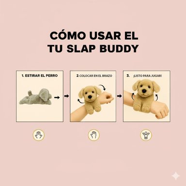 PELUCHE SLAP-BUDDY 20 CM PERRO GOLDEN - TOYNG - PERÚ - 9