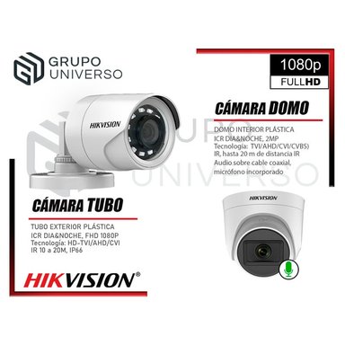 KIT 4 CÁMARA HIKVISION 10021004001 VIGILANCIA FULL HD 02 AUDIO INCORPORADO 1000 GB - 3