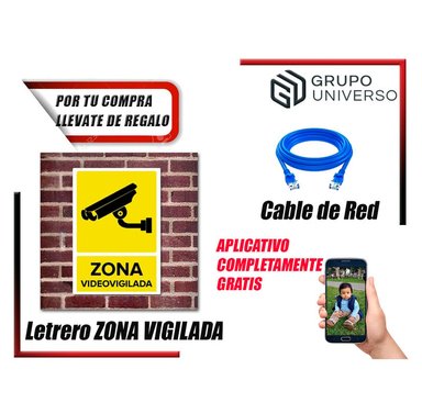 KIT 4 CÁMARA HIKVISION 10021004002 VIGILANCIA FULL HD 02 AUDIO INCORPORADO 2000 GB - 2