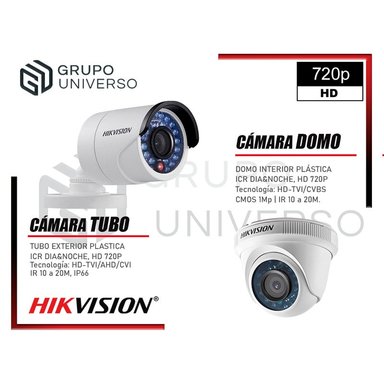 KIT 3 CÁMARA SEGURIDAD HIKVISION 10020203020 VIGILANCIA HD 720P + DISCO OFERTA P2P HDMI 1 TB - 3