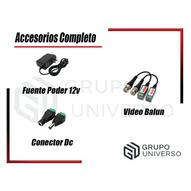KIT 4 CÁMARA SEGURIDAD HIKVISION 10020204024 VIGILANCIA FULL HD 1080P + CABLE HDMI OFERTA - 4