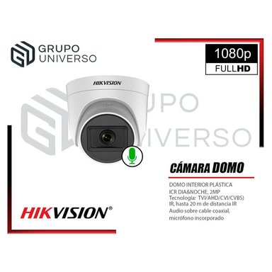 KIT 6 CÁMARA SEGURIDAD HIKVISION 10020106049 VIGILANCIA FULL HD 1 CON AUDIO 2 TB - 3