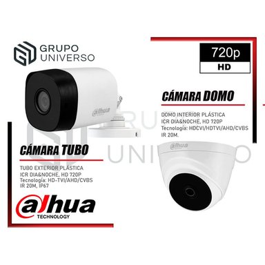 KIT 7 CÁMARA SEGURIDAD DAHUA 13020107056 HD 720P 1 CON AUDIO 2 TB - 6