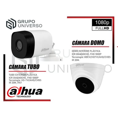 KIT 8 CÁMARA SEGURIDAD DAHUA 13020108057 FULL HD 1 CON AUDIO COMPLETO 1 TB - 6