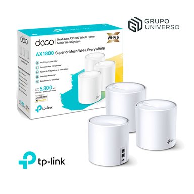 EXTENSOR TP-LINK TPLINK DECO X20 3 PACK MESH SISTEMA WIFI 6 AX1800