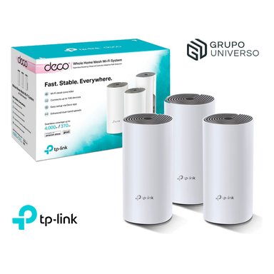 EXTENSOR TP-LINK TPLINK DECO E4 3 PACK AC1200 SISTEMA WI-FI MESH 5 GHZ 2,4 GHZ - 1