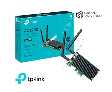 ADAPTADOR TP-LINK TPLINK ARCHER T4E PCI EXPRESS DOBLE BANDA AC1200 - 1
