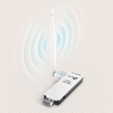 ADAPTADOR TP-LINK TL-WN722N TPLINK INALAMBRICO USB HASTA 150 MBPS - 5