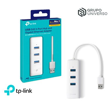 ADAPTADOR TP-LINK TL-UE330 TPLINK UE330 USB 3.0 Y ETHERNET GIGABIT - 1