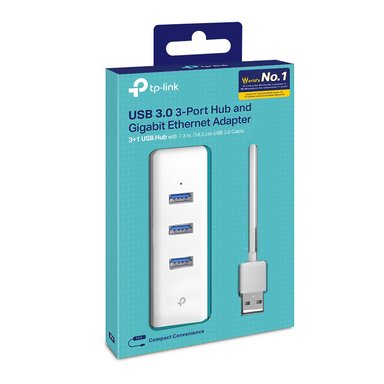 ADAPTADOR TP-LINK TL-UE330 TPLINK UE330 USB 3.0 Y ETHERNET GIGABIT - 4