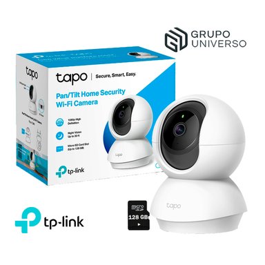CÁMARA SEGURIDAD TP-LINK 20020202013 WI FI TAPO C200 360° 1080P FULL HD + SD 128 GB