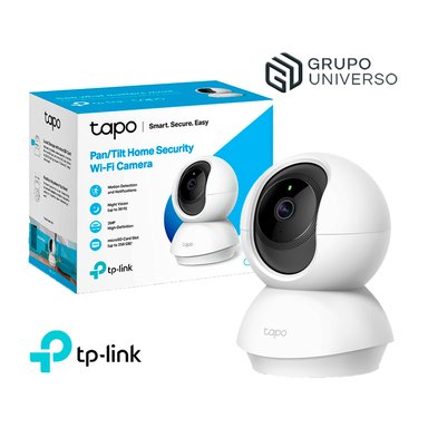 CÁMARA SEGURIDAD TP-LINK 20020203014 WI FI TAPO C210 GIRATORIA 360° 3MP 2K SOPORTA 256 GB NO INCLUYE