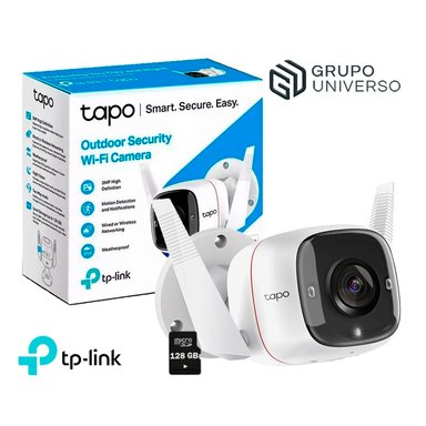CÁMARA SEGURIDAD TP-LINK 20020203028 WI FI EXTERIOR TAPO C310 3MP + SD 128 GB