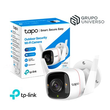 CÁMARA SEGURIDAD TP-LINK 20020204029 WI FI EXTERIOR TAPO C320WS 4MP 2K SOPORTA 256 GB NO INCLUYE
