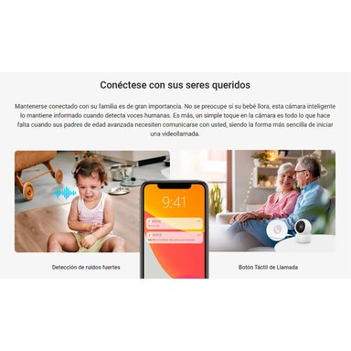 CÁMARA EZVIZ INALÁMBRICA H6C PRO 4MP VISIÓN 360° BOTÓN LLAMADA + SD 128 GB - 4