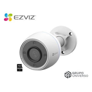 CÁMARA EZVIZ WIFI EXTERIOR H3C COLOR FULL HD IP67 NOCHE COLOR SD 128 GB