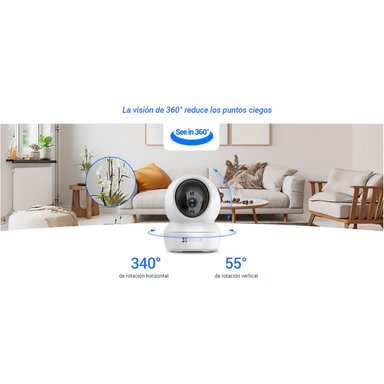 CÁMARA EZVIZ INALÁMBRICA H6C PRO 1080P VISIÓN 360° BOTÓN LLAMADA + SD 128 GB - 3