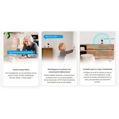 CÁMARA EZVIZ H7C 4MP + 4MP WIFI DOBLE LENTE INTERIOR GIRATORIA 360° - 5
