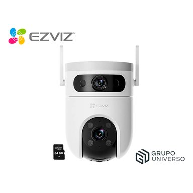 CÁMARA SEGURIDAD EZVIZ H9C DUAL 2K 3MP + 3MP AUDIO 2VÍAS DETECCIÓN IA VISIÓN NOCHE DEFENSA ACTIVA 64GB - 1