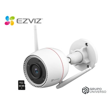 CÁMARA EZVIZ VIGILANCIA IP H3C 3MP IP67 NOCHE COLOR + SD 64 GB