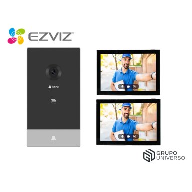 KIT EZVIZ HP7 2K + 1 MON. AD NEGRO VIDEOPORTERO INTELIGENTE HP7 2K EXTERIOR + 1 MONITOR
